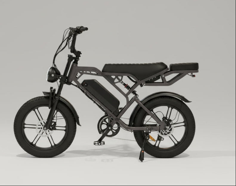Electric bicycle on a white background